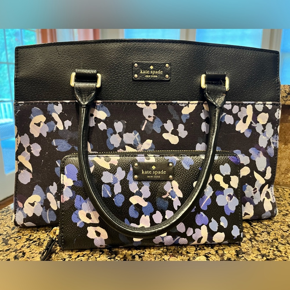 Kate Spade Floral Purse/Wallet Set